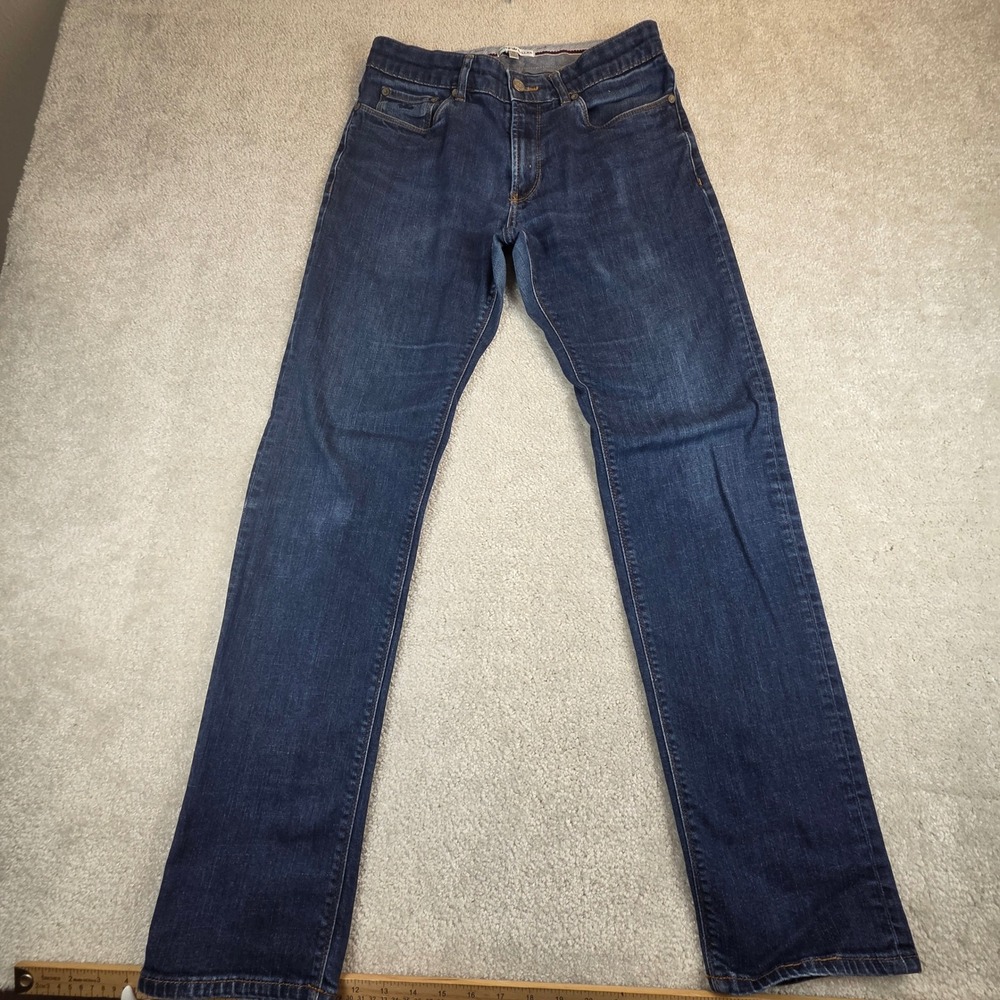 Peter Millar Mens‎ Dark Wash Straight Leg Stretch Denim Jeans 30x30 Fade